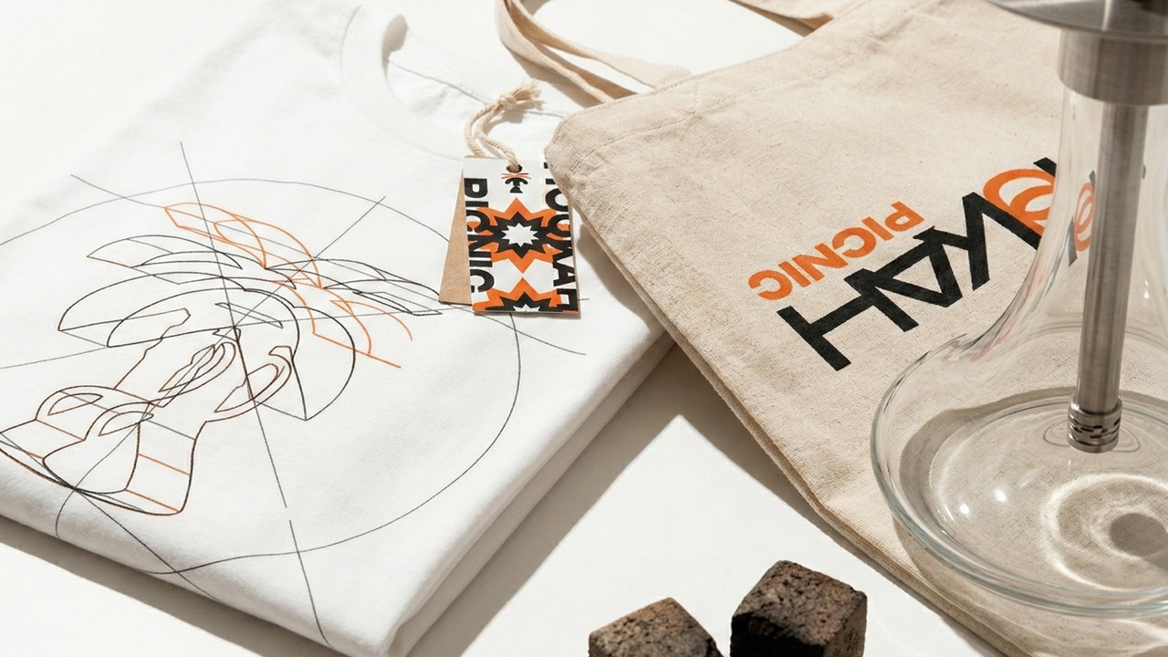 Футболка и шоппер Hookah Picnic